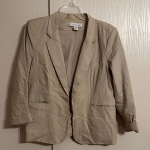 Rachel Zoe Beige Women's Suit Jacket